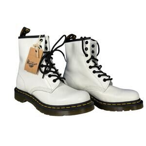 NWT Dr. Martens 1460 White Combat Boots Size 8